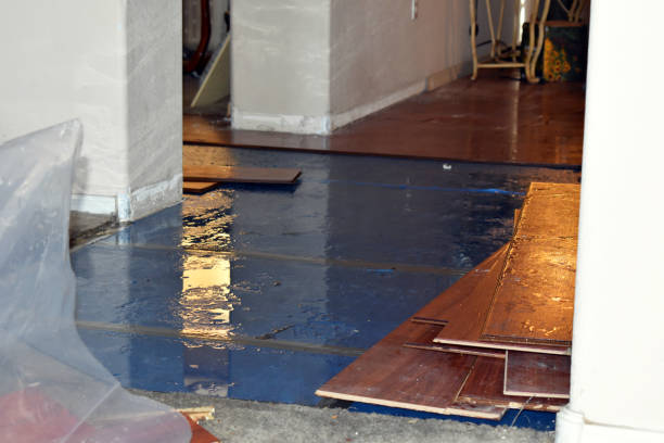 Professional Flood Cleanup technician working in Oakland, RI